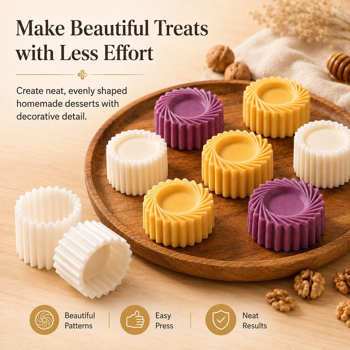 🔥Buy two get one free-Easy-Press Pastry & Cookie Mold