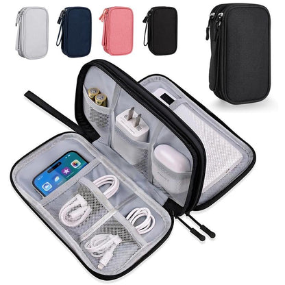 🔥Newest 2026 Model | 50% OFF Today | Travel Cable Organizer Bag – Dual-Layer Multifunctional Case