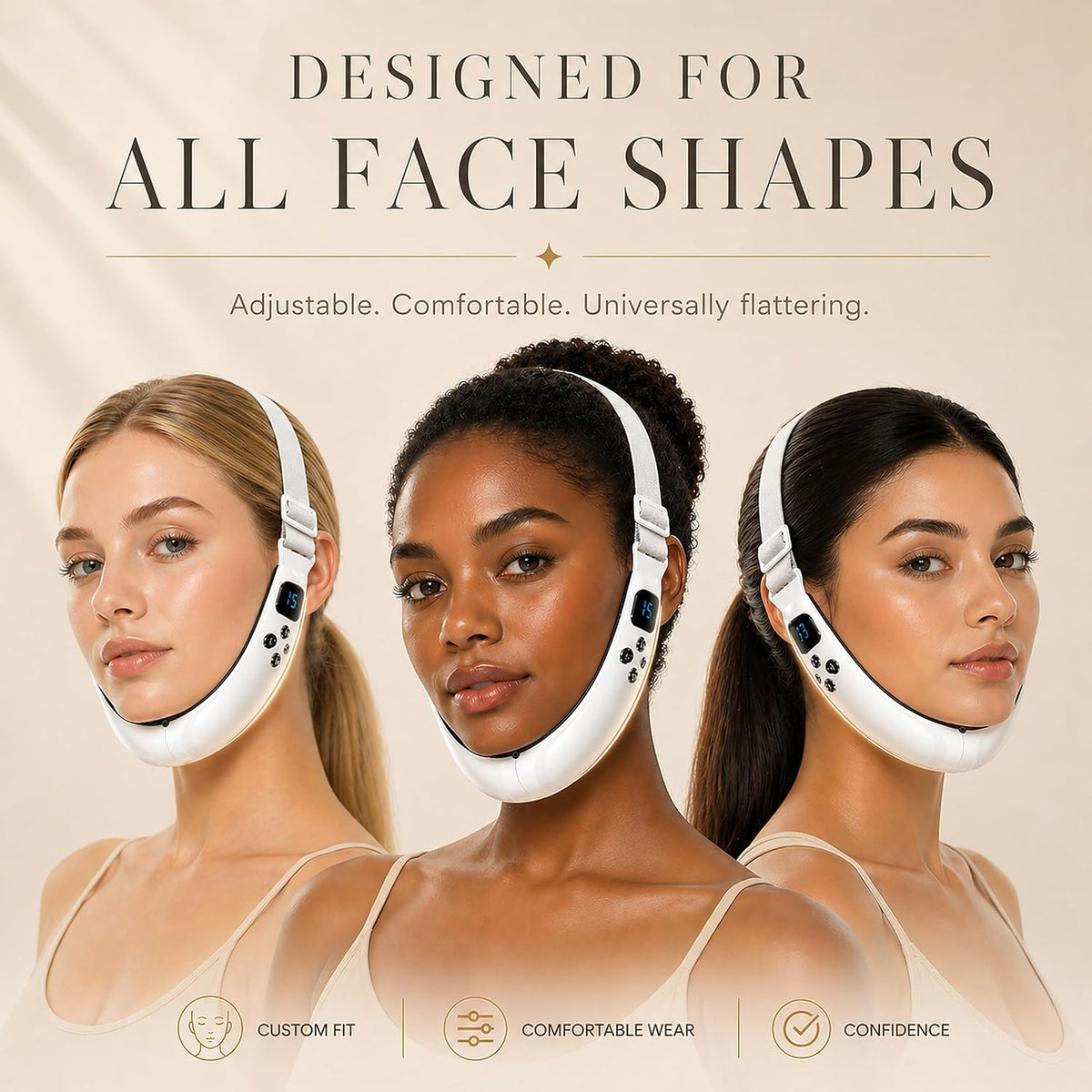 💆‍♀️Electric V-Face Machine | 6 Modes 12 Gears for Jawline & Double Chin