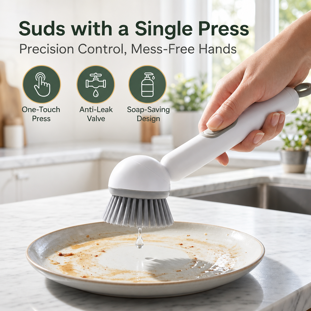 🌟Limited-time 50% off✨Long-handled rotating cleaning brush, suitable for dishes and cookware