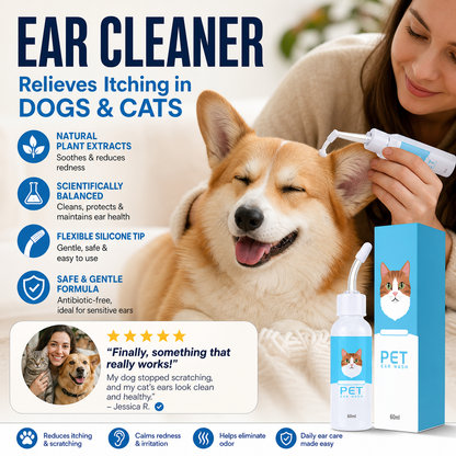 🔥Buy 1 get 1 free🐶🐱 Ear cleaner to relieve ear itching Soothes itchy ears