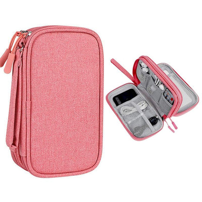 🔥Newest 2026 Model | 50% OFF Today | Travel Cable Organizer Bag – Dual-Layer Multifunctional Case