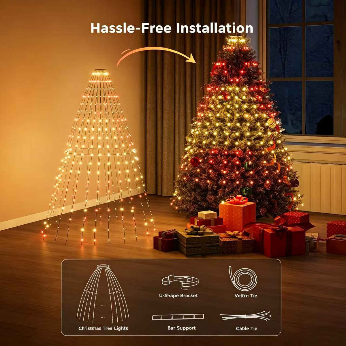 🎄✨ Glow Tree Smart Christmas Tree LED Lights — Light Up Your Christmas Magic! 🎅💫