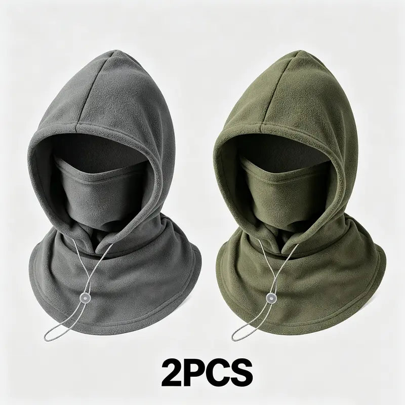 🧣2-in-1 Flannel Mask & Hat | Windproof Thermal Neck Visor Hat for Cycling 🚴