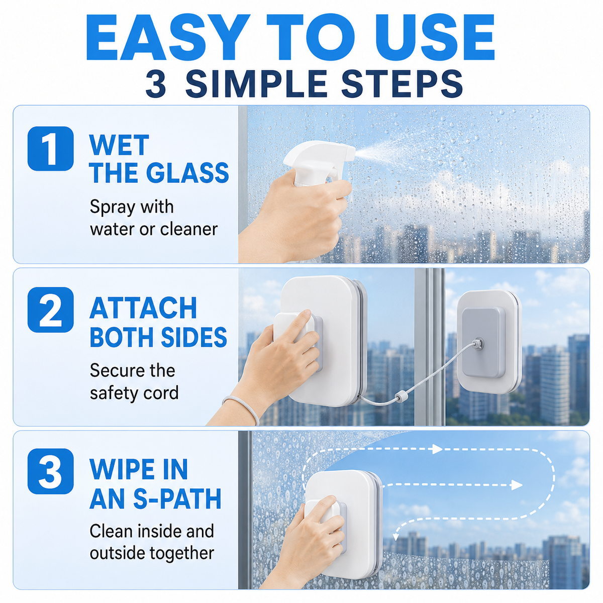 💥 50% OFF – 6-in-1 magnetic window cleaner: dual action, completely safe, flawless results from the very first wipe – grab yours now 🧲 🛒