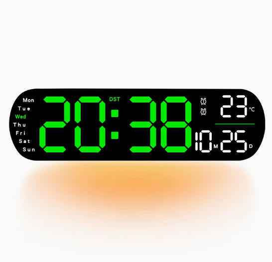 📢📢50% KORTING !! ⏰Multifunctionele decoratieve LED digitale wandklok