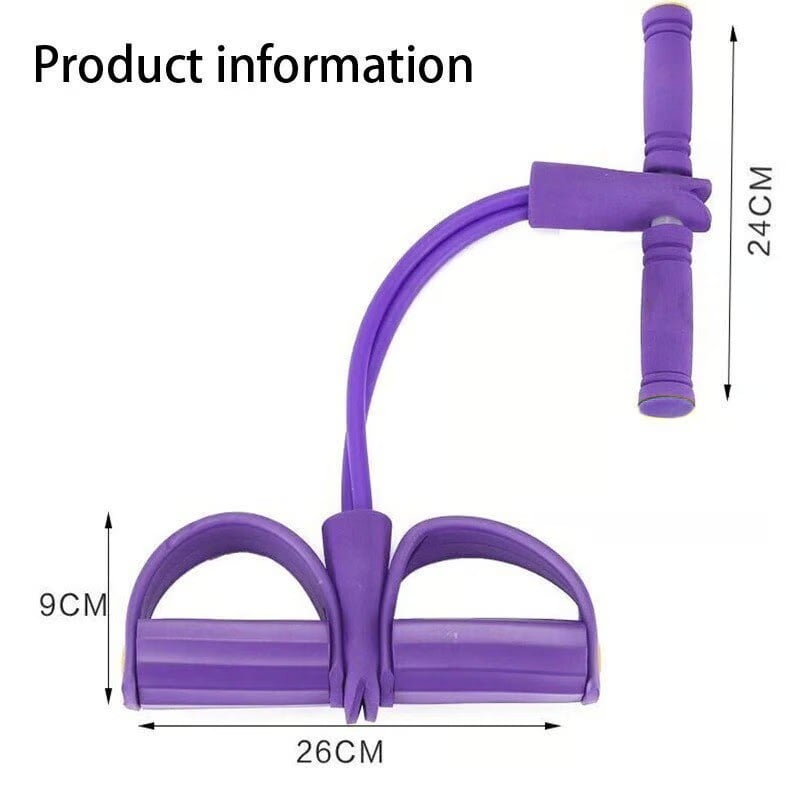 21 Fitness Resistance Bands-6 Tube Pedal Ankle Puller