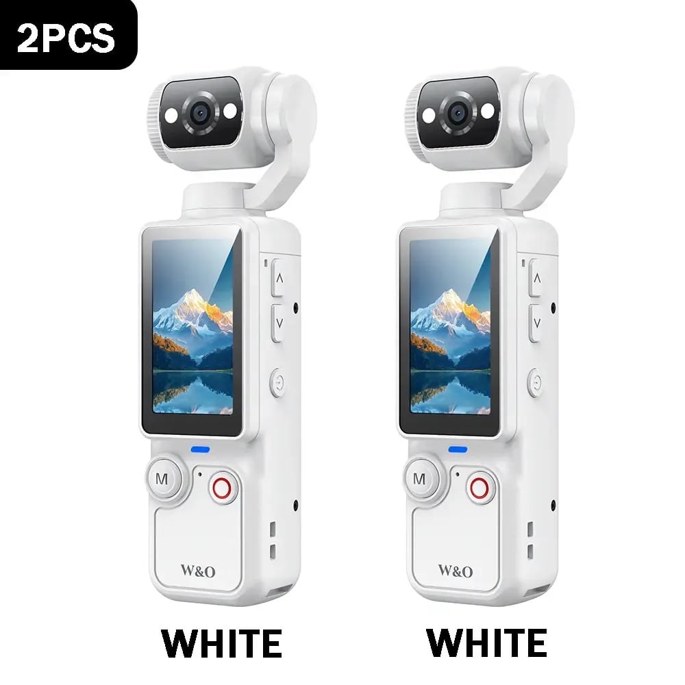 🎥 Upgraded Vlog Camera – 180° Rotating Lens, Full-Body Video Recorder