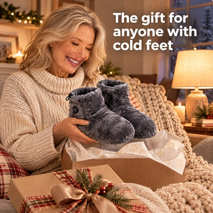 ❄Winter Bestseller – 50% Off: 🔥Unisex USB-Powered Heated Shoes (One Size) – Safe, Constant-Temperature Heating