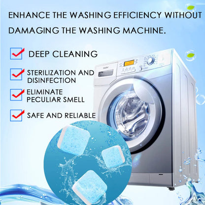 🔥 Powerful Washer Deep Cleaner Tablets – Washing machine stain removal, odor removal, and freshening cleaning tablets