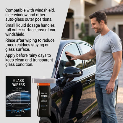 ⏳Hot Deal🚘 Glass Oil Film Remover Paste, Safe For All Auto Glass