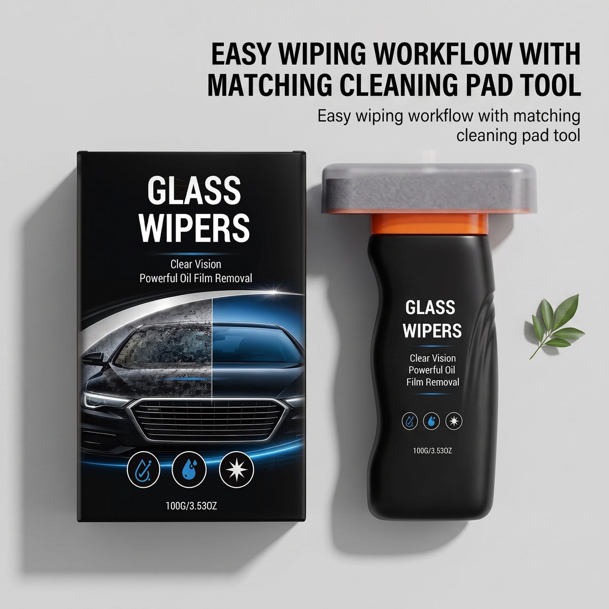 ⏳Hot Deal🚘 Glass Oil Film Remover Paste, Safe For All Auto Glass