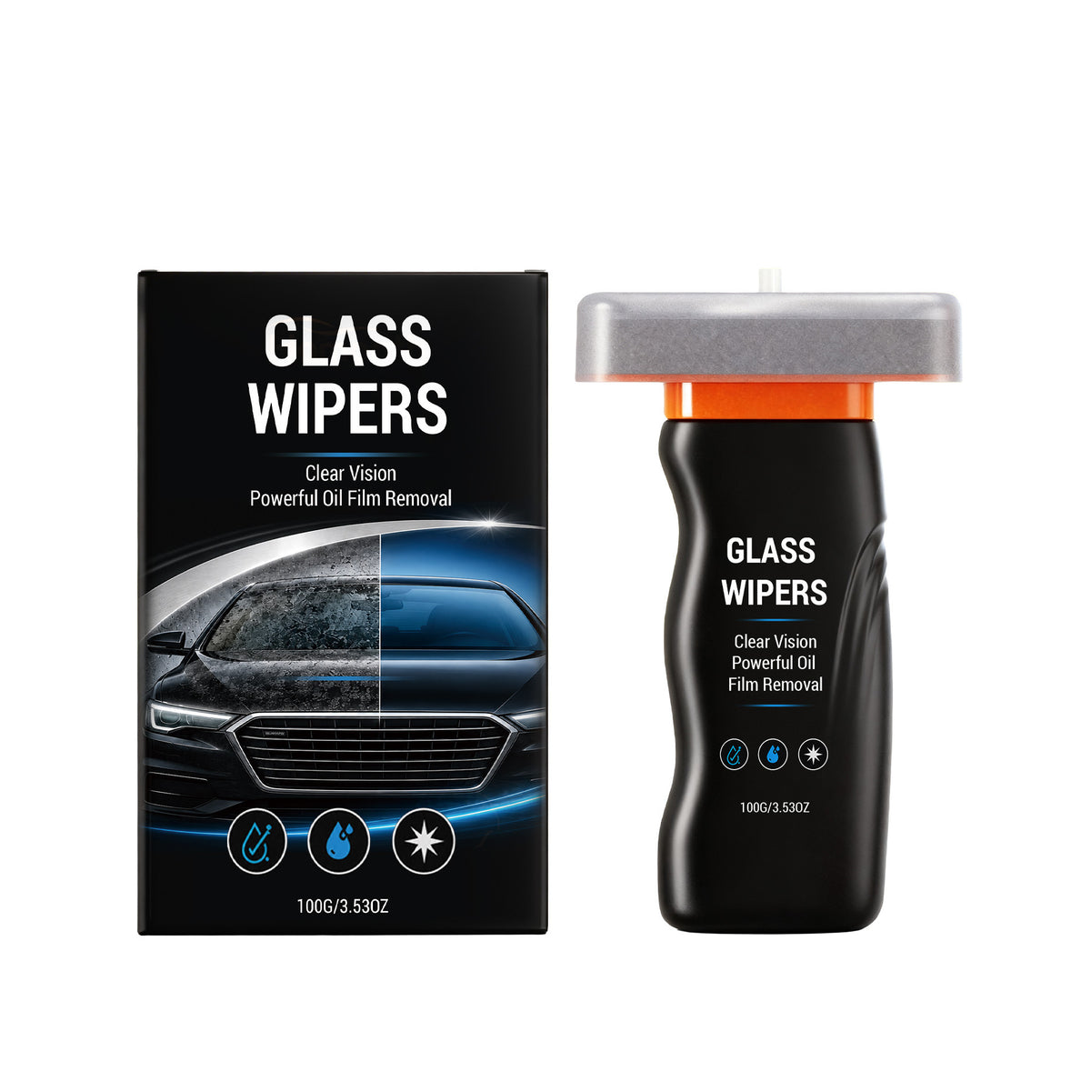 ⏳Hot Deal🚘 Glass Oil Film Remover Paste, Safe For All Auto Glass