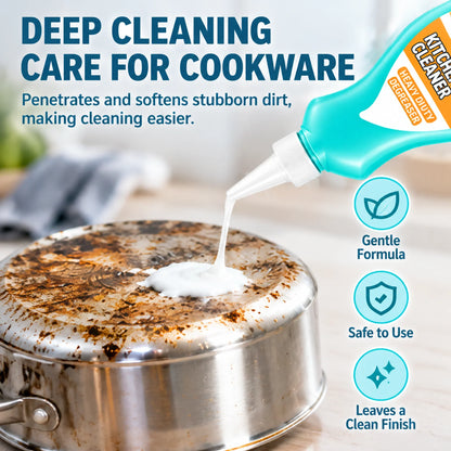💥Buy 1, Get 1 Free 🍳Pot-bottom cleaner (150ml)—removes stubborn black grime