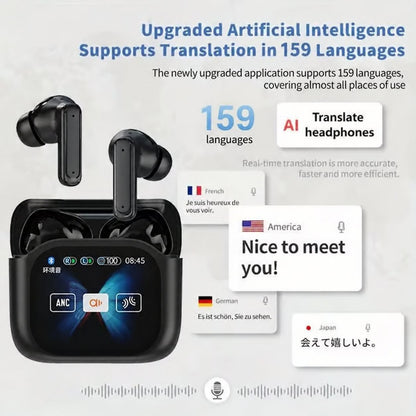 🎁🔥Wireless Bluetooth translation earbuds with LED display (compatible with iOS and Android devices)