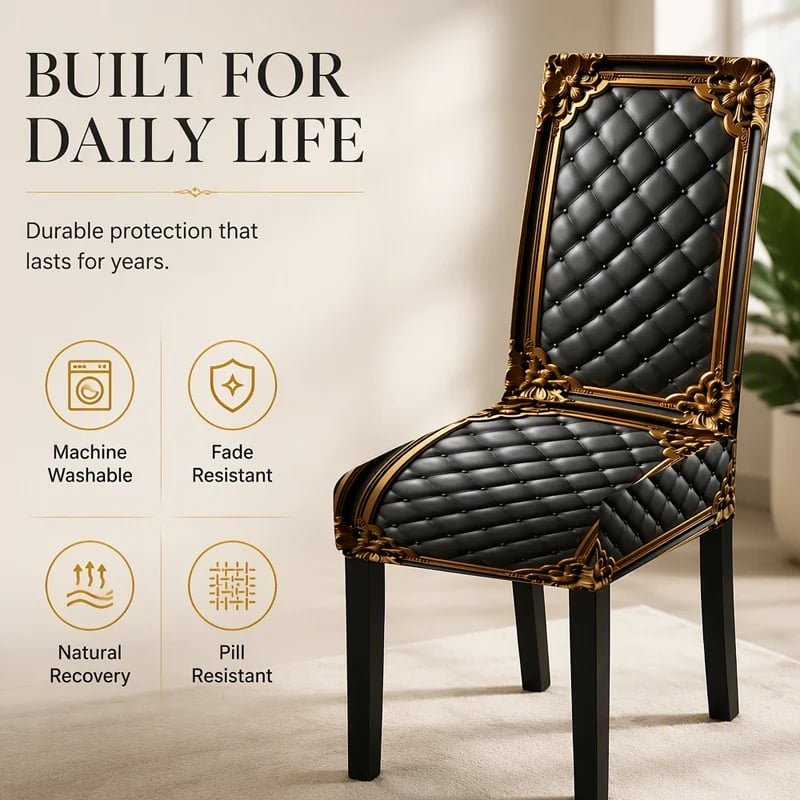 📢📢 Buy 3, get 3 free!! ⏰ Washable, stretchy chair cover – Snug-fitting, durable, and easy to clean ✨