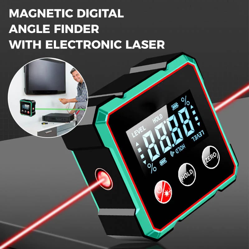 🔥Factory direct sales, limited-time 50% off magnetic digital angle measuring instrument with electronic laser.
