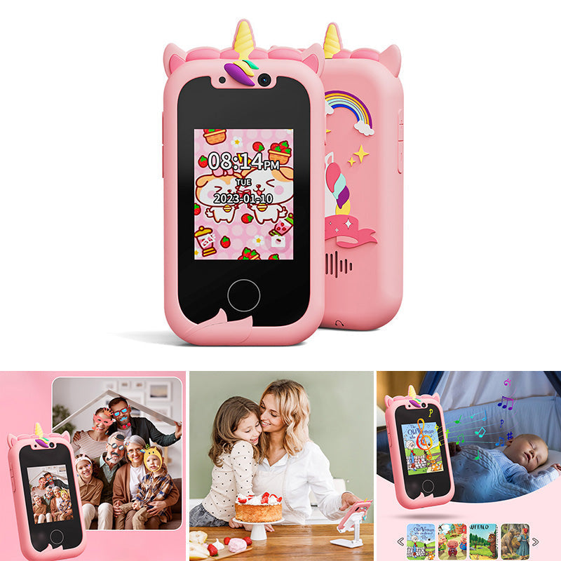 🔥 2026 New Kids Smart Toy Phone with Dual Cameras Touch Screen, Educational Learning Cell Phone Mini Digital Camera, Early Learning Interactive Toy for Toddlers Children