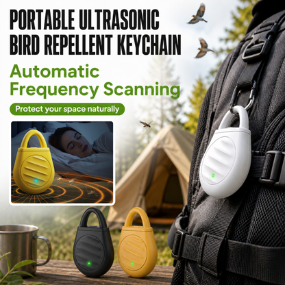 Limited-time 50% off-Portable Ultrasonic Bird Repellent Keychain