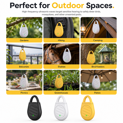 Limited-time 50% off-Portable Ultrasonic Bird Repellent Keychain