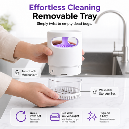 🔥Silent UV Mosquito Killer – No chemicals, safe for children and pets🦟