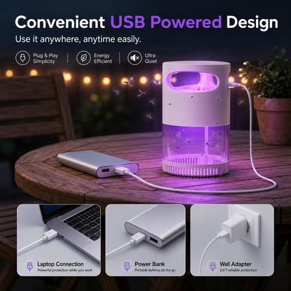 🔥Silent UV Mosquito Killer – No chemicals, safe for children and pets🦟