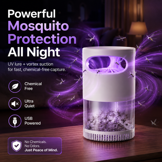 🔥Silent UV Mosquito Killer – No chemicals, safe for children and pets🦟