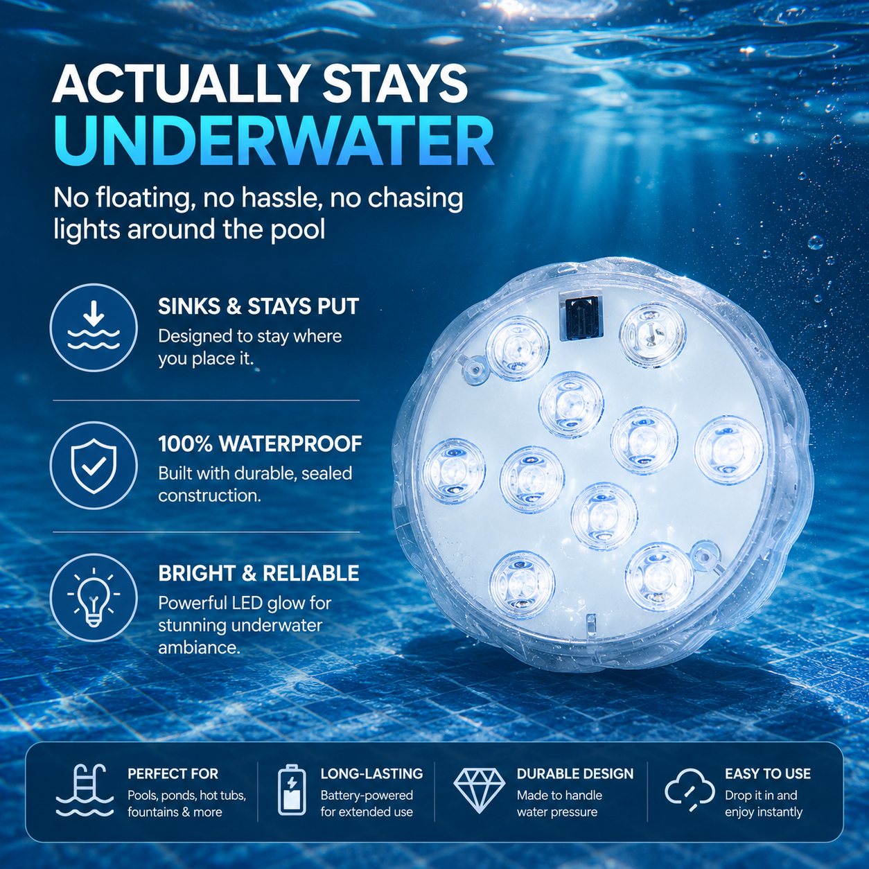 🥳2026 HOT SALE🥳50% Off Today💥Submersible LED Pool Lights
