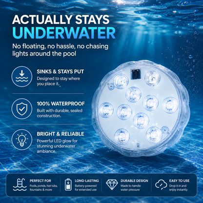 🥳2026 HOT SALE🥳50% Off Today💥Submersible LED Pool Lights