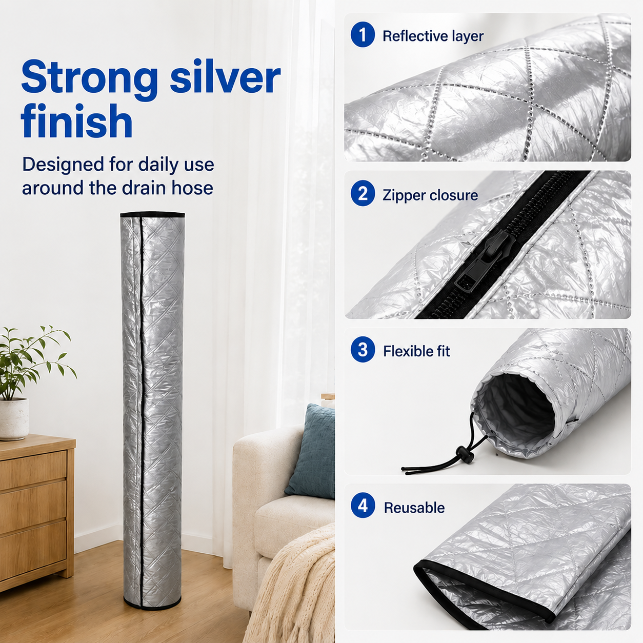 🔥Recently sold over 100,000 units🔥Air conditioner hose insulation sleeve: A summer essential for home use