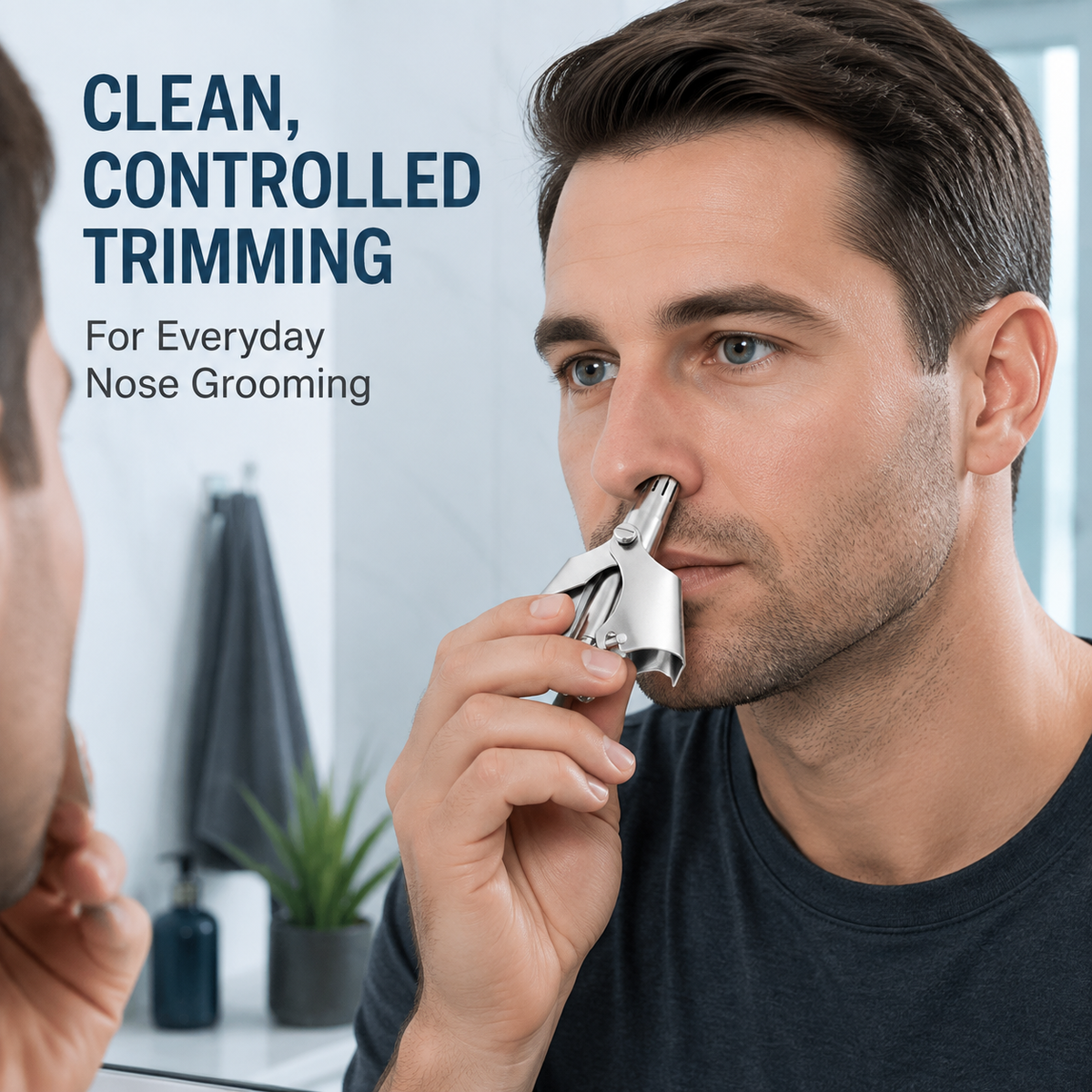 🔥Limited-time offer, buy one get one free✂️ Manual nose hair trimmer