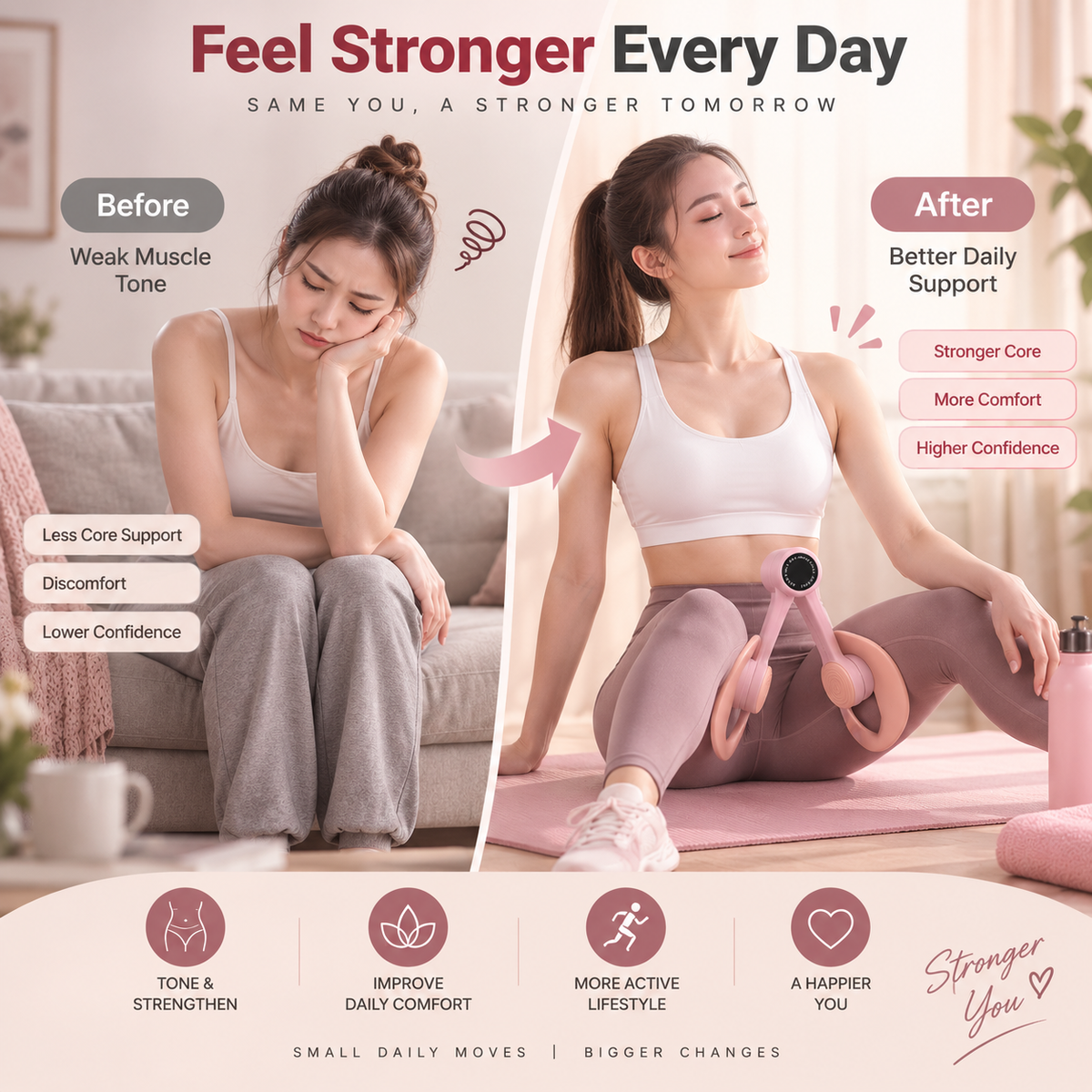 Anti-Slip Comfortable Fit Pelvic Floor Trainer