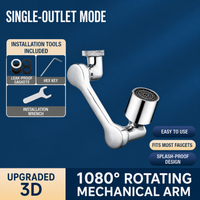 Dual-Mode Water Outlet U-Shaped Mechanical Arm