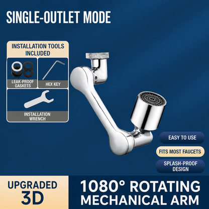 ⏳Limited-time 50% off，BUY 1 Get 1 Free⏰1440° splash-proof and universally rotatable faucet adapter 🚰✨