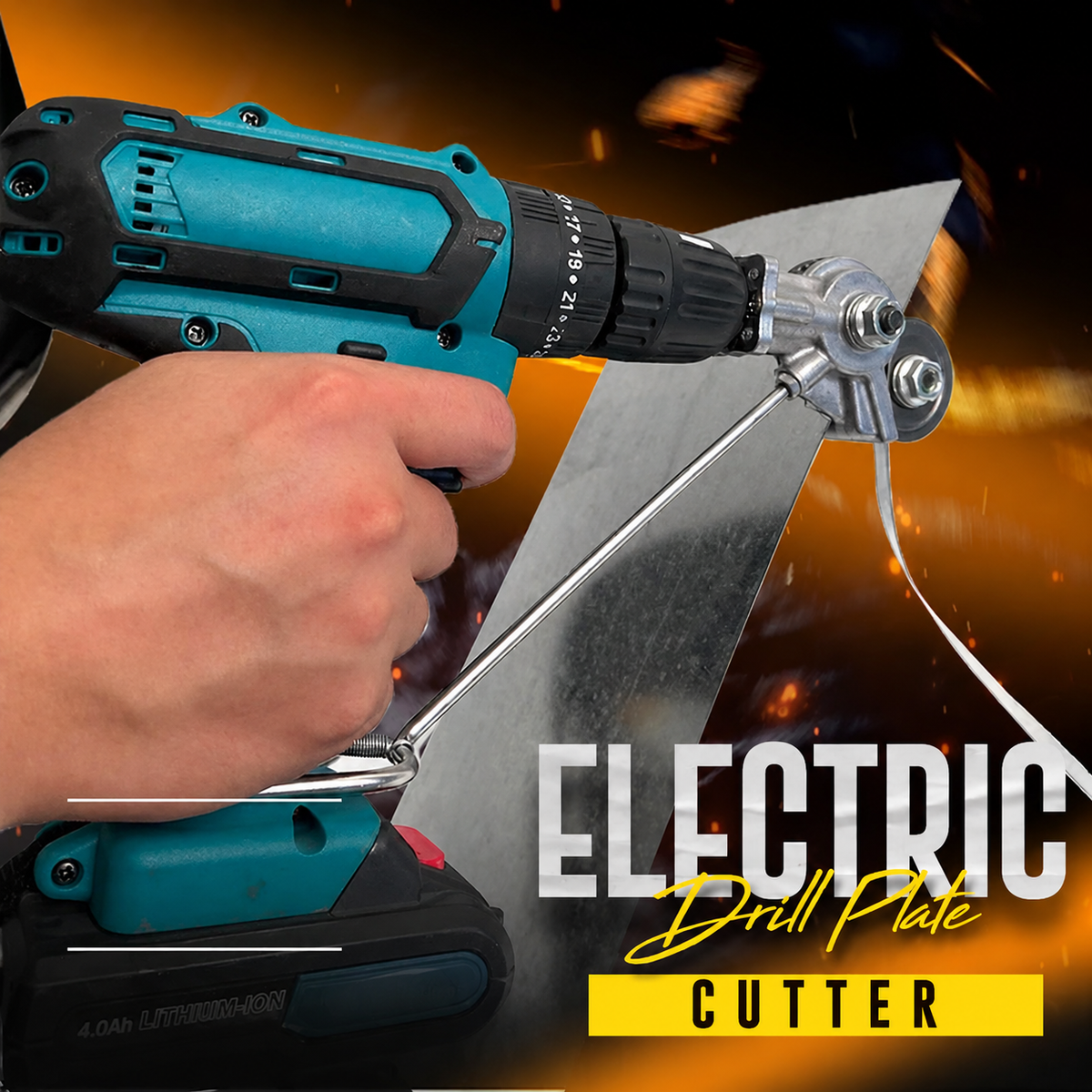 🛡️⚙️ FLASH SALE: 50% OFF! 🔩 Electric Drill Plate Cutter – Precise, Light, Safe Metal Gear Cutter for Daily Use ✂️✨🎯