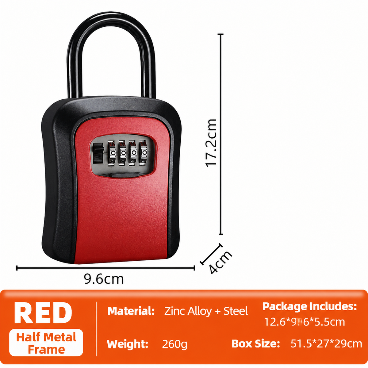 🔥Free shipping,Enjoy 50% off now! Wall-mounted waterproof key lock box