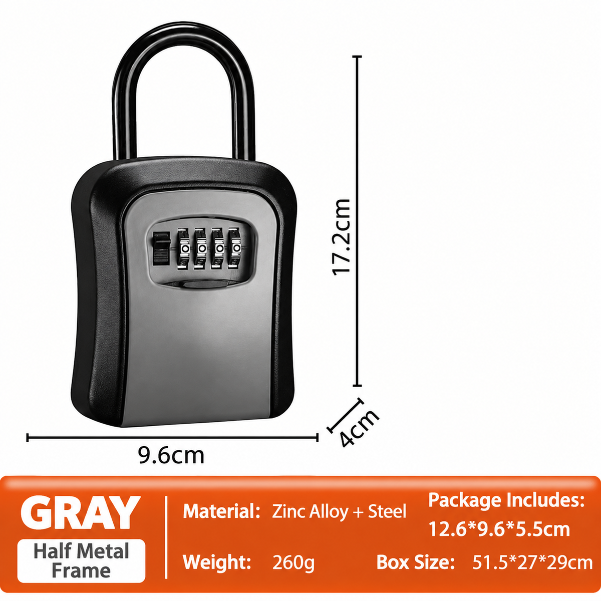 🔥Free shipping,Enjoy 50% off now! Wall-mounted waterproof key lock box
