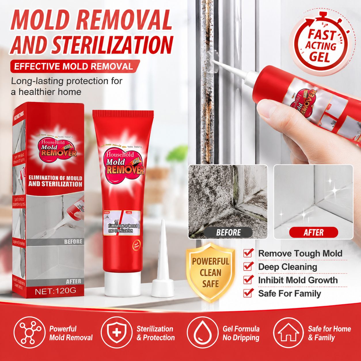 🔥Limited-time 50% off - Mold Remover Gel