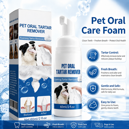 🔥 Pet Oral Care Foaming Tartar Remover