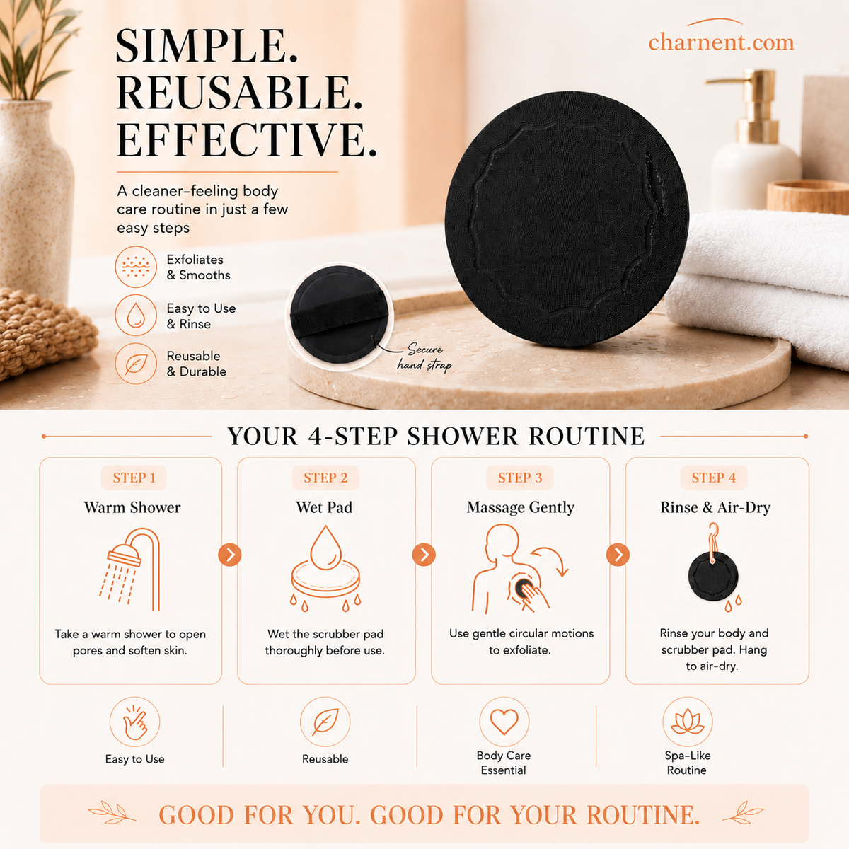 🧖‍♀️Limited-time 50% off, over 100,000 exfoliating bath mats already sold.