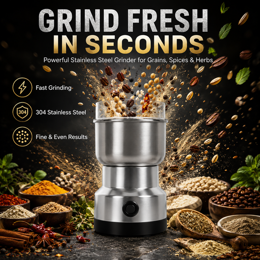 🥜Upgraded 8-blade tip 🏅 High-speed stainless steel grain grinder
