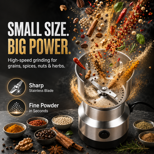 🔥LAST DAY ！limited-time 50% off🔥 Stainless steel multi-functional portable electric grinder