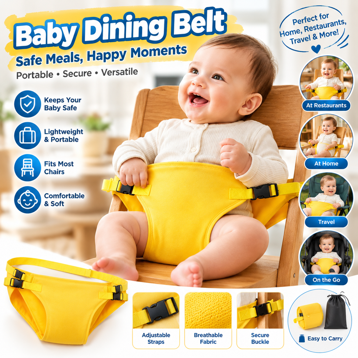 🔥Limited-time 50% off-Infant high chair safety belt