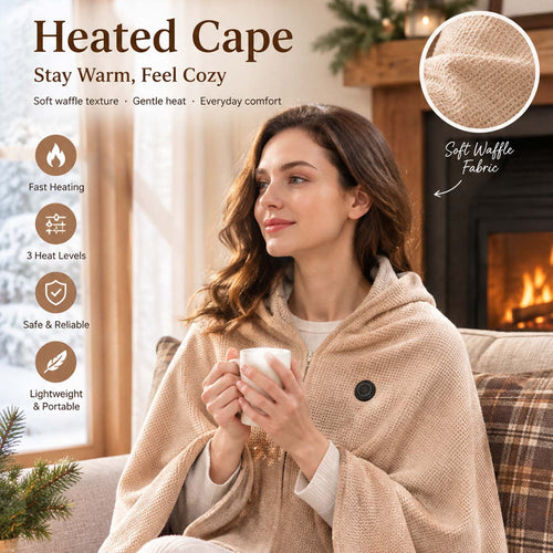 🔥Portable Heated Shawl – Wearable Electric Heating Shawl