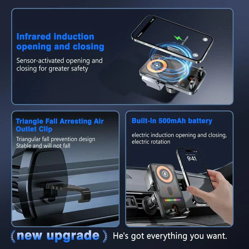 🔥【50,000 Drivers' Favorite Choice】50% OFF Smart Rotating 2-in-1 Car Phone Holder