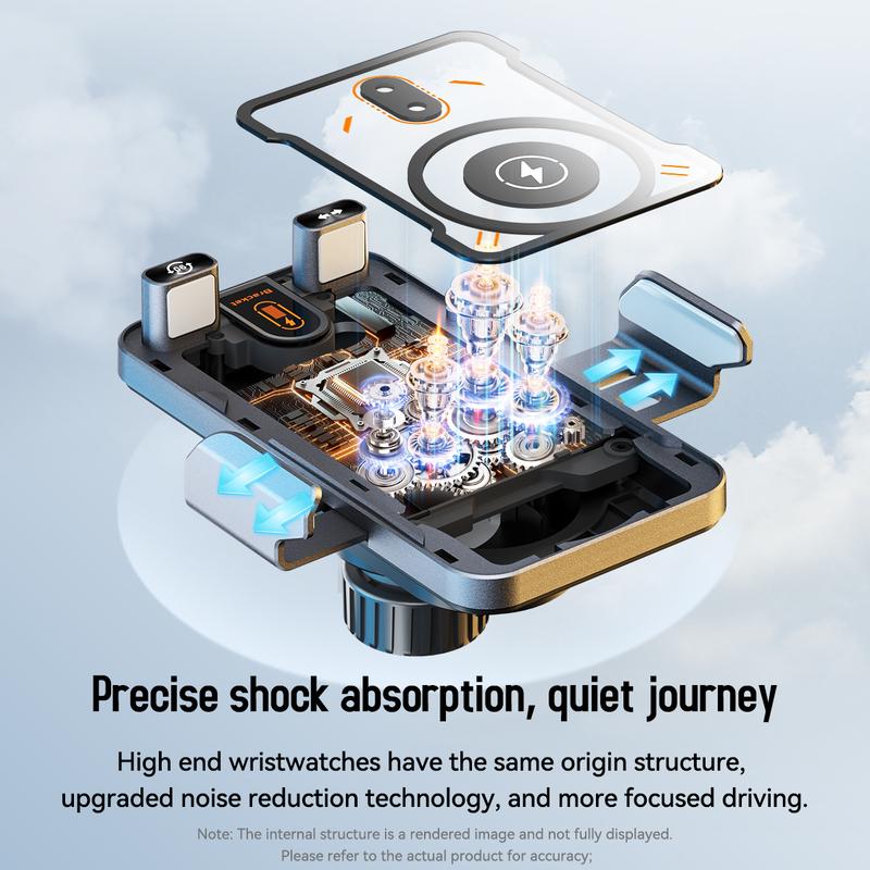 🔥【50,000 Drivers' Favorite Choice】50% OFF Smart Rotating 2-in-1 Car Phone Holder
