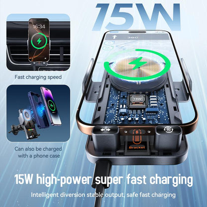 🔥【50,000 Drivers' Favorite Choice】50% OFF Smart Rotating 2-in-1 Car Phone Holder