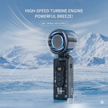 Portable Handheld Fan with LED Digital Display🌬️ Stay cool—Anytime, Anywhere❄️