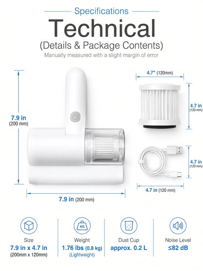 💥50% OFF ✅ Wireless UV-C Mite-Eliminating & Sterilizing Device
