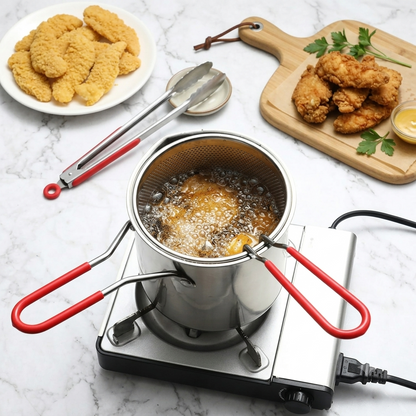 304 stainless steel oil filter kettle - the companion of deep fryer, healthy and ruthless!